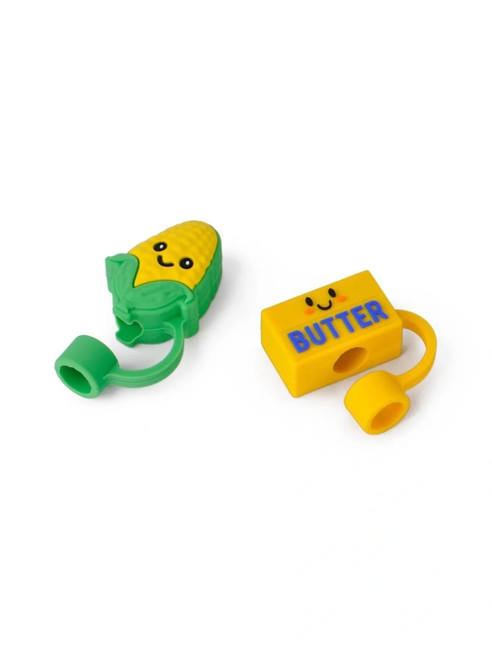 New! 2pk Straw Toppers Butter/Corn - Target Bullseye's Playground